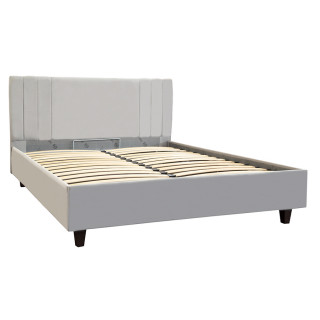 Кровать с ящиком "Жардин Соул" 160х200 (GROUND 05 - Серый)