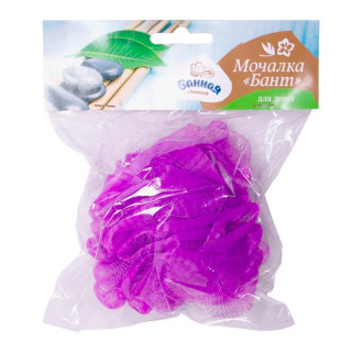 Мочалка "Бант" малый, БАННАЯ ЛИНИЯ™